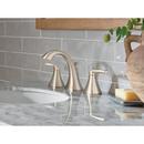 BRUSHED NICKEL TWO-HANDLE HIGH ARC BATHROOM FAUCET 