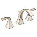 POLISHED NICKEL TWO-HANDLE HIGH ARC BATHROOM FAUCET