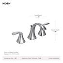 OIL RUBBED BRONZE TWO-HANDLE HIGH ARC BATHROOM FAUCET 