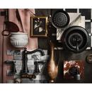 MATTE BLACK TWO-HANDLE HIGH ARC BATHROOM FAUCET 