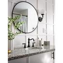 MATTE BLACK TWO-HANDLE HIGH ARC BATHROOM FAUCET 