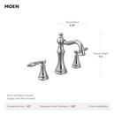 MATTE BLACK TWO-HANDLE HIGH ARC BATHROOM FAUCET 