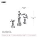 BRUSHED NICKEL TWO-HANDLE HIGH ARC BATHROOM FAUCET 