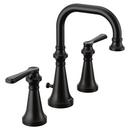 MATTE BLACK TWO-HANDLE HIGH ARC BATHROOM FAUCET