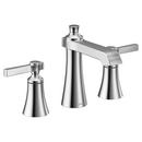 CHROME TWO-HANDLE HIGH ARC BATHROOM FAUCET