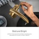 Two Handle Widespread Bathroom Sink Faucet in Brushed Gold 