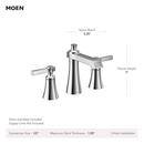 Two Handle Widespread Bathroom Sink Faucet in Brushed Gold 