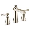 POLISHED NICKEL TWO-HANDLE HIGH ARC BATHROOM FAUCET