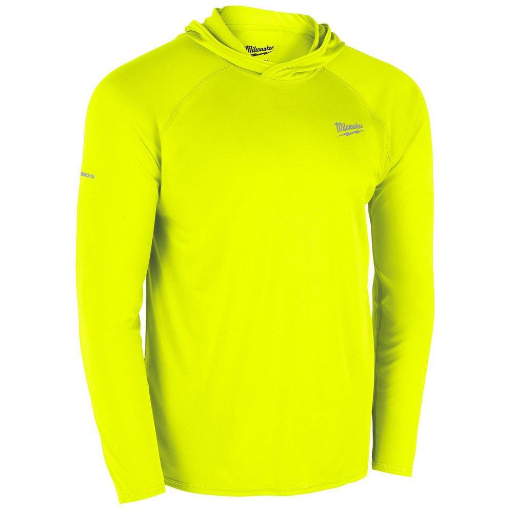 WORKSKIN HOODED SUN SHIRT - YELLOW S 