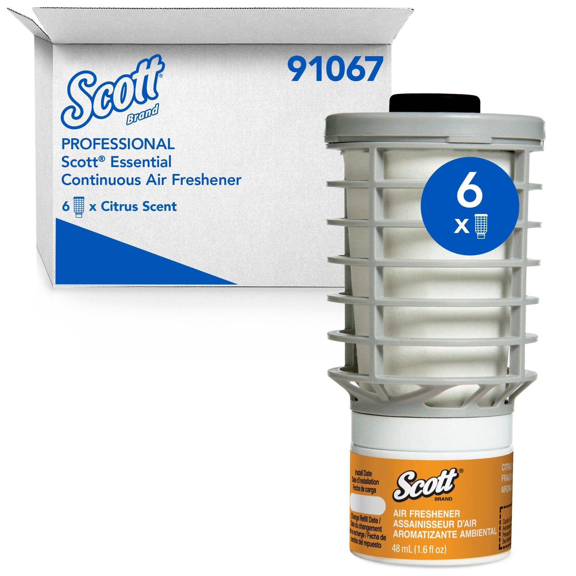 Continuous Air Freshener, Citrus Scent 6 Refills/Case 