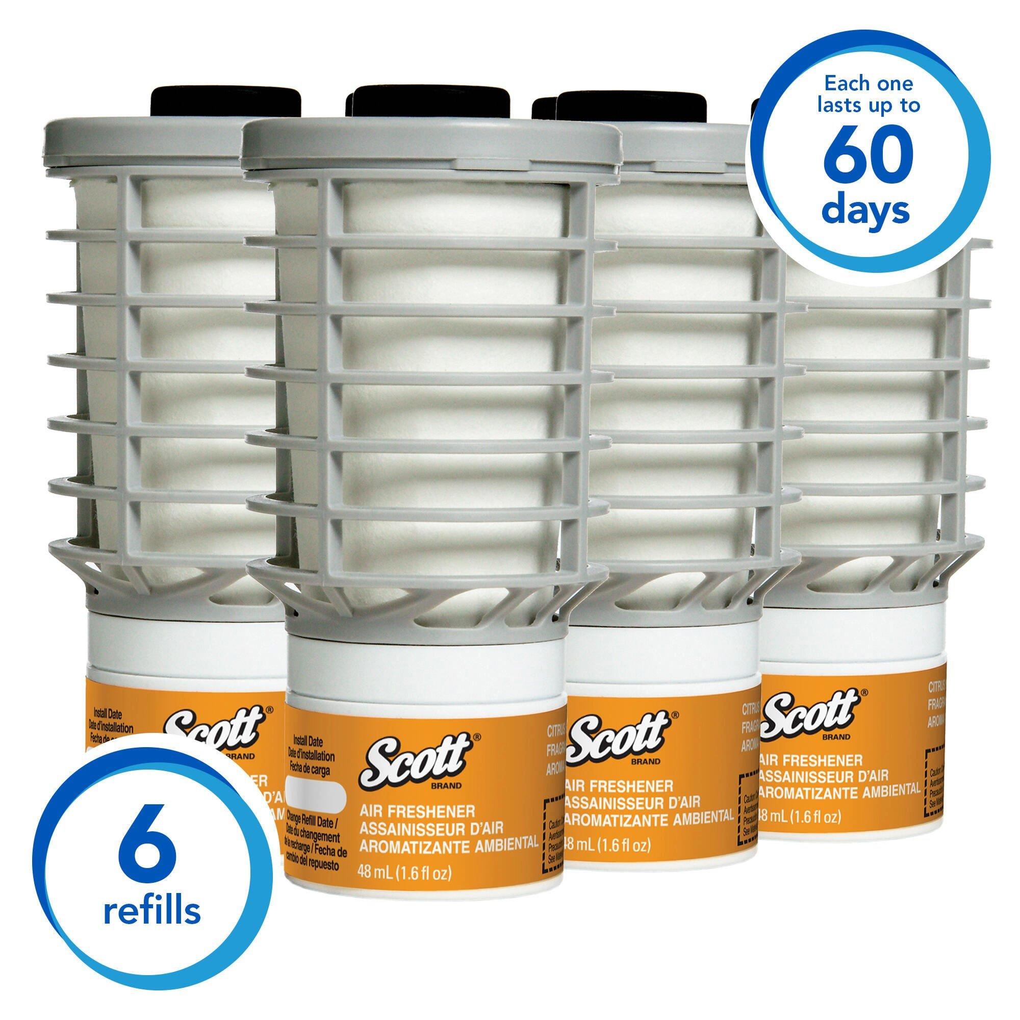 Continuous Air Freshener, Citrus Scent 6 Refills/Case 