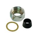 1/2 in. x 1/2 in. Brass Faucet Nut Chrome