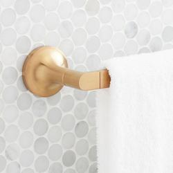 18 in. Towel Bar in Brushed Gold