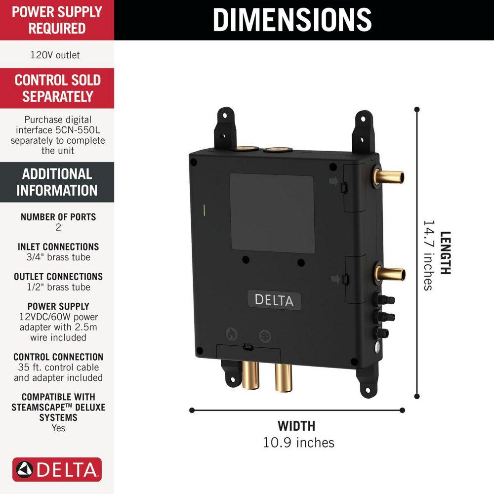 ShowerSense Digital 2-Port Thermostatic Shower Rough 