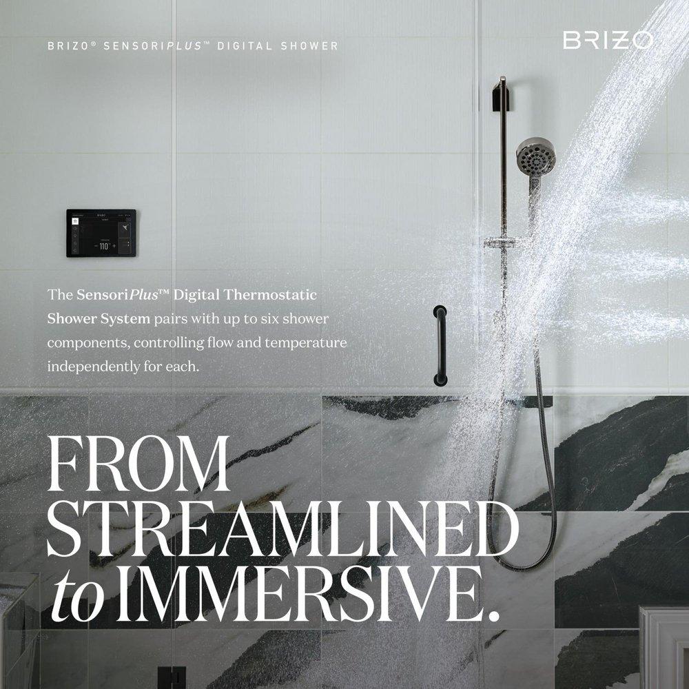 BRIZO OTHER SENSORIPLUS DIGITAL THERMOSTATIC 3-PORT SHOWER ROUGH 