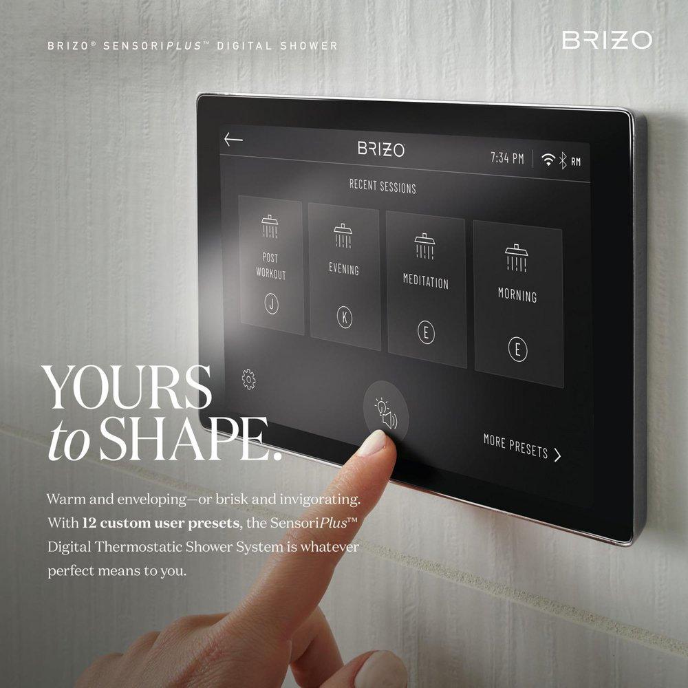 SensoriPlus Digital Thermostatic 4-Port Shower Rough 