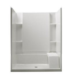 37 x 60 in. 4-Piece Vikrell&reg; Shower Unit in White
