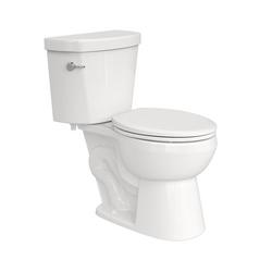 1.28 gpf Standard Height Round Two Piece Toilet in White with 12 in. Rough-In