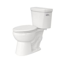 1.28 gpf Standard Height Round Two Piece Toilet in White with 12 in. Rough-In