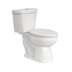 1.28 gpf Standard Height Elongated Two Piece Toilet in White with 12 in. Rough-In