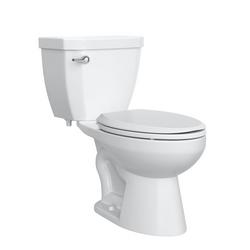 1.28 gpf Standard Height Round Two Piece Toilet in White with 14 in. Rough-In