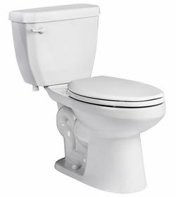1.28 gpf Standard Height Elongated Two Piece Toilet in White with 12 in. Rough-In