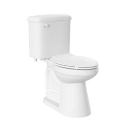 0.8 gpf Comfort Height Elongated Two Piece Toilet in White with 12 in. Rough-In