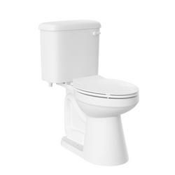 0.8 gpf Comfort Height Elongated Two Piece Toilet in White with 12 in. Rough-In