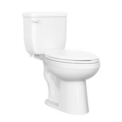 1.0 gpf Comfort Height Elongated Two Piece Toilet in White with 12 in. Rough-In