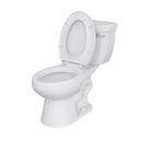 1.28 gpf Standard Height Elongated Two Piece Toilet in White with 12 in. Rough-In and Flush Guard 