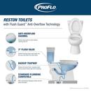 1.28 gpf Standard Height Elongated Two Piece Toilet in White with 12 in. Rough-In and Flush Guard 
