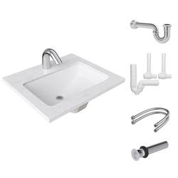 Undermount Bathroom Sink with Sensor Faucet Bundle
