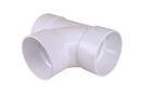 White Hub PVC DWV Sanitary Tee Wye 