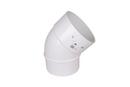 Multi-Fittings Corporation White Hub x Slip Straight, DWV and Street PVC 45 Degree Elbow in White 
