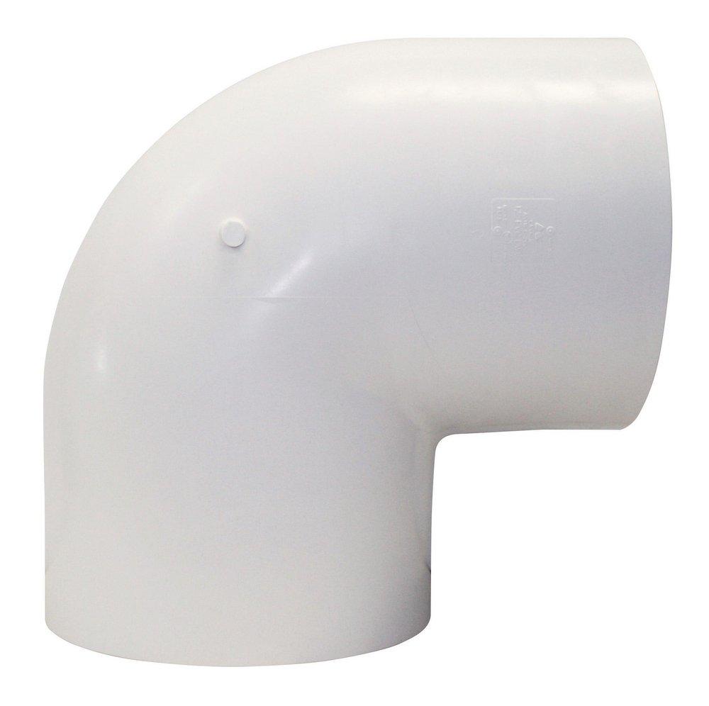 Multi-Fittings Corporation White Hub Straight and DWV Schedule 40 PVC 90 Degree Elbow in White 