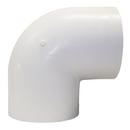 12 in. Hub Straight and DWV Schedule 40 PVC 90 Degree Elbow in White
