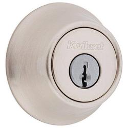 Single Cylinder Deadbolt Grade 3 in Satin Nickel