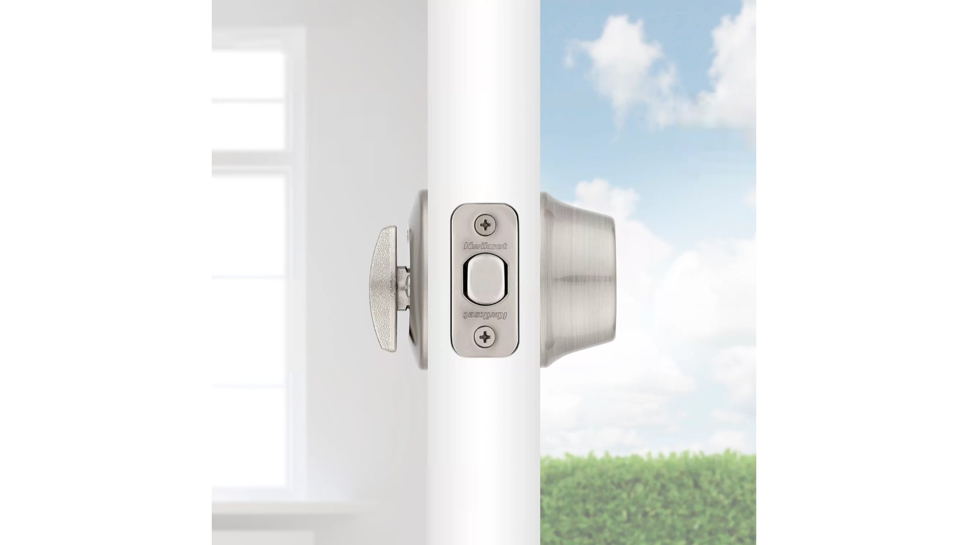 660 Deadbolt Keyed One Side In Satin Nickel 