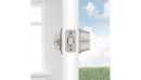 660 Deadbolt Keyed One Side In Satin Nickel 