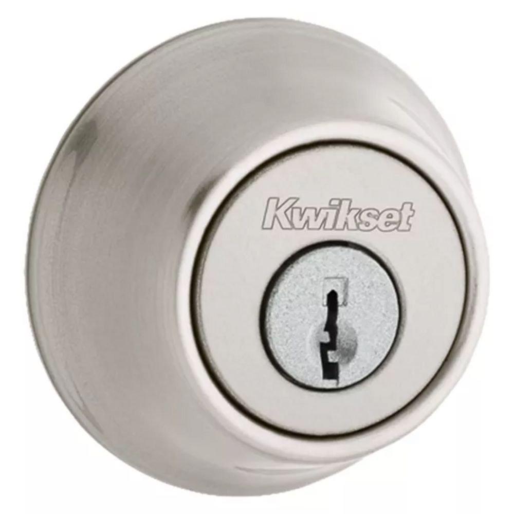 660 DEADBOLT KEYED ONE SIDE IN SATIN NICKEL 