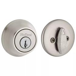 660 Deadbolt Keyed One Side In Satin Nickel