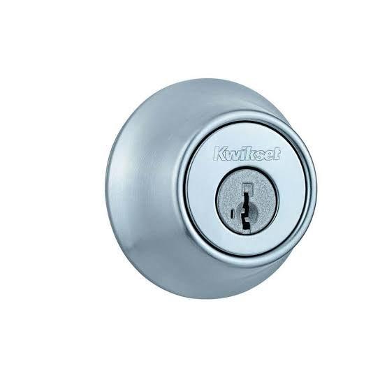 660 Deadbolt Keyed One Side Featuring Smartkey Security In Satin Chrome 
