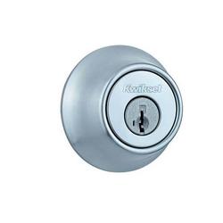 660 Deadbolt Keyed One Side Featuring Smartkey Security In Satin Chrome