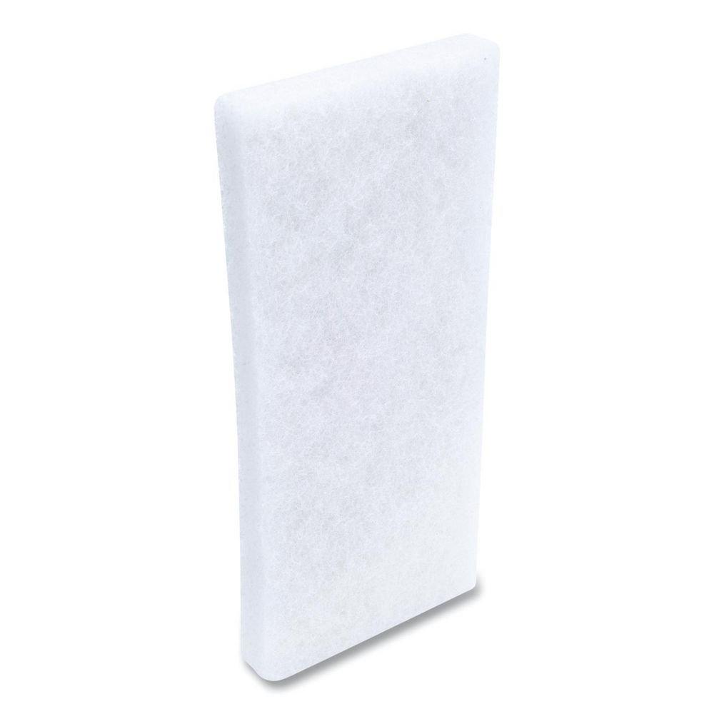 4.62 x 10 in. White Heavy Duty Utility Pad (Case of 10) 