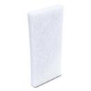 4.62 x 10 in. White Heavy Duty Utility Pad (Case of 10) 