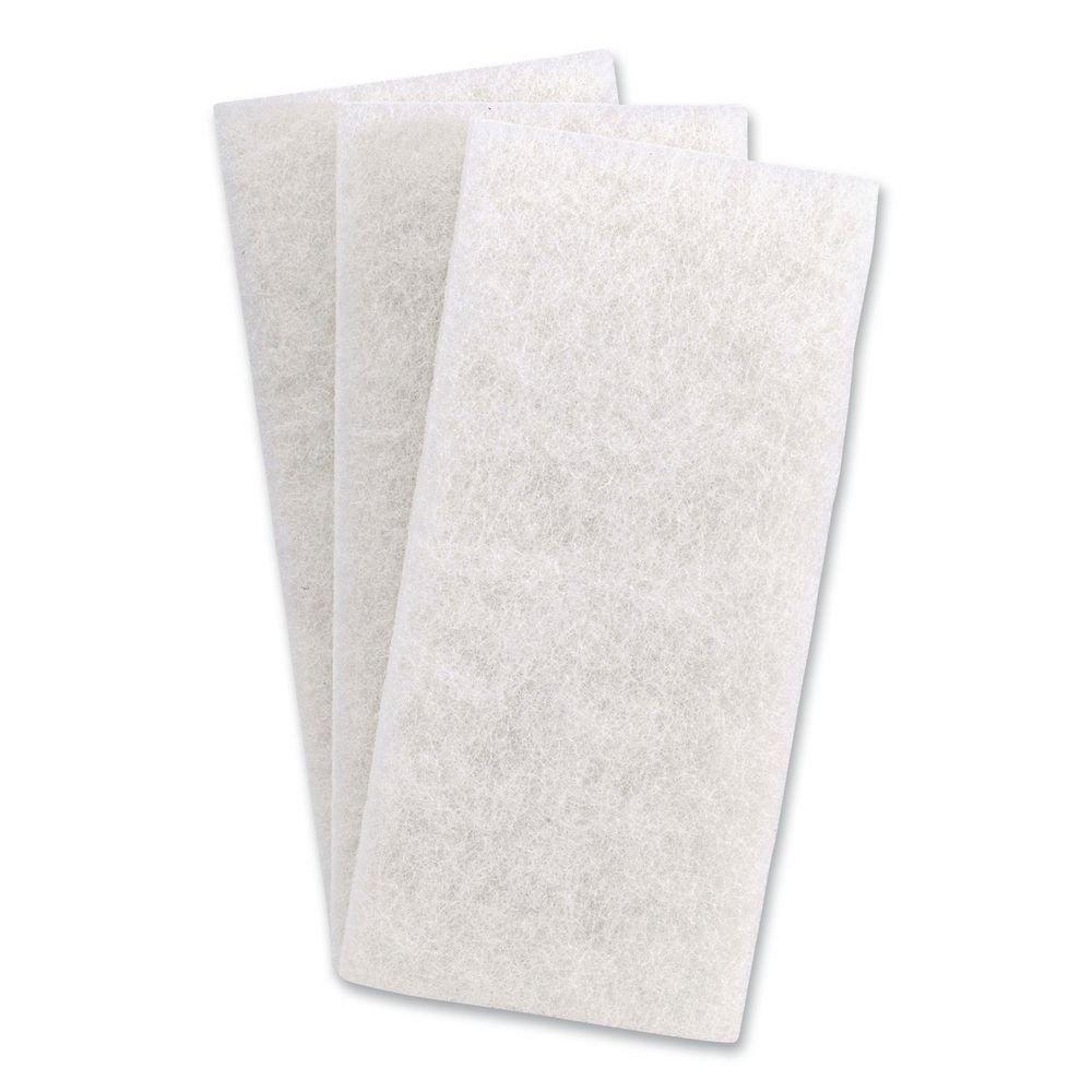 4.62 x 10 in. White Heavy Duty Utility Pad (Case of 10) 