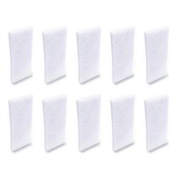 4.62 x 10 in. White Heavy Duty Utility Pad (Case of 10)