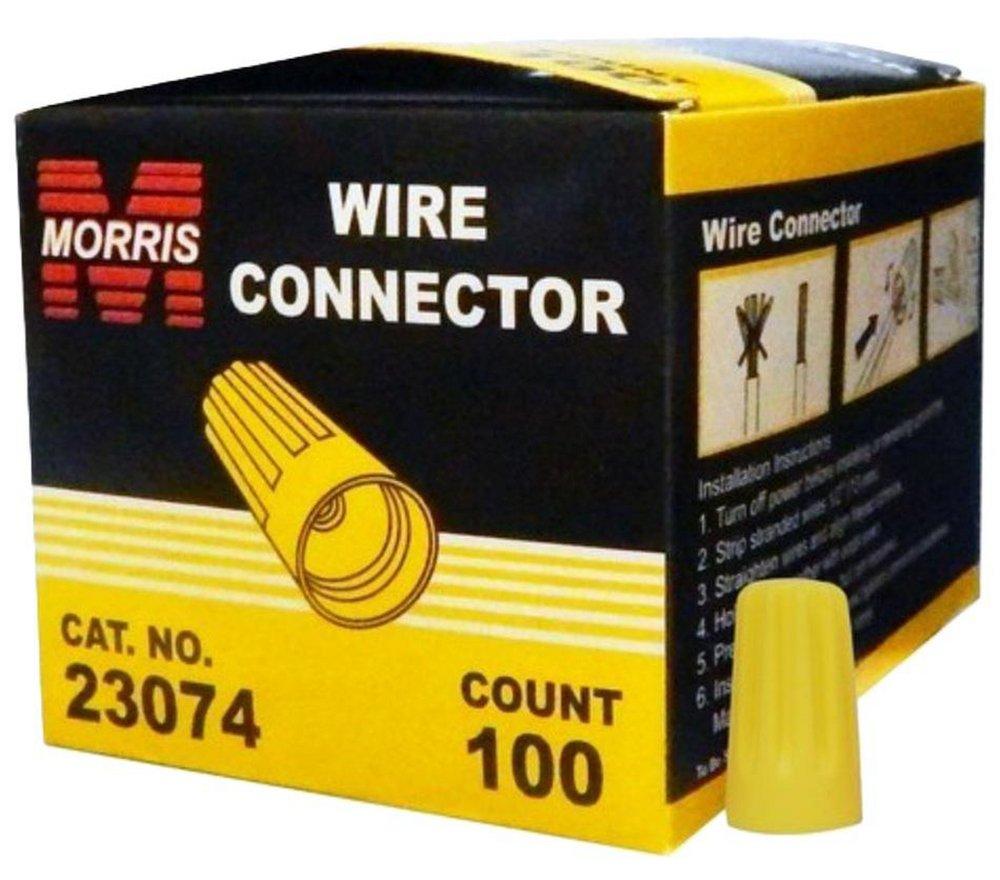 P4 Yellow Wire Conn - Box of 100 