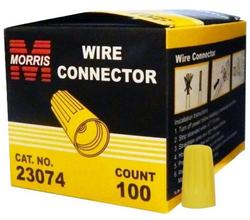 P4 Yellow Wire Conn - Box of 100