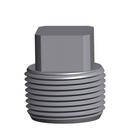 Threaded 3000# and 6000# Domestic Galvanized Forged Steel Square Head Plug 